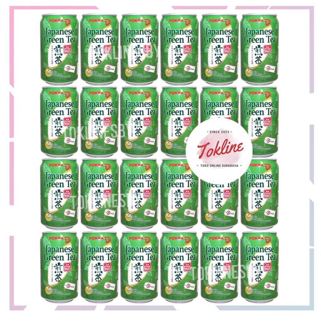 

[ 1 Karton isi 24 Kaleng ] Japanese Green Tea No Sugar Teh 300ml Tanpa Gula
