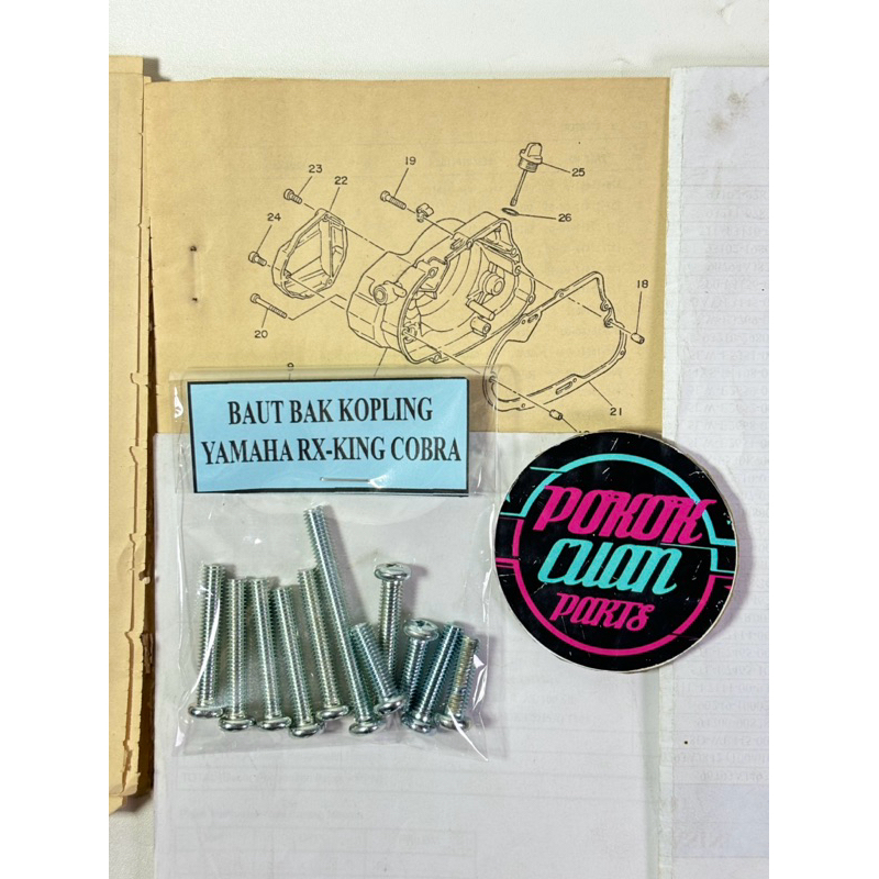 baut bak kopling Yamaha RX KING RXKING COBRA