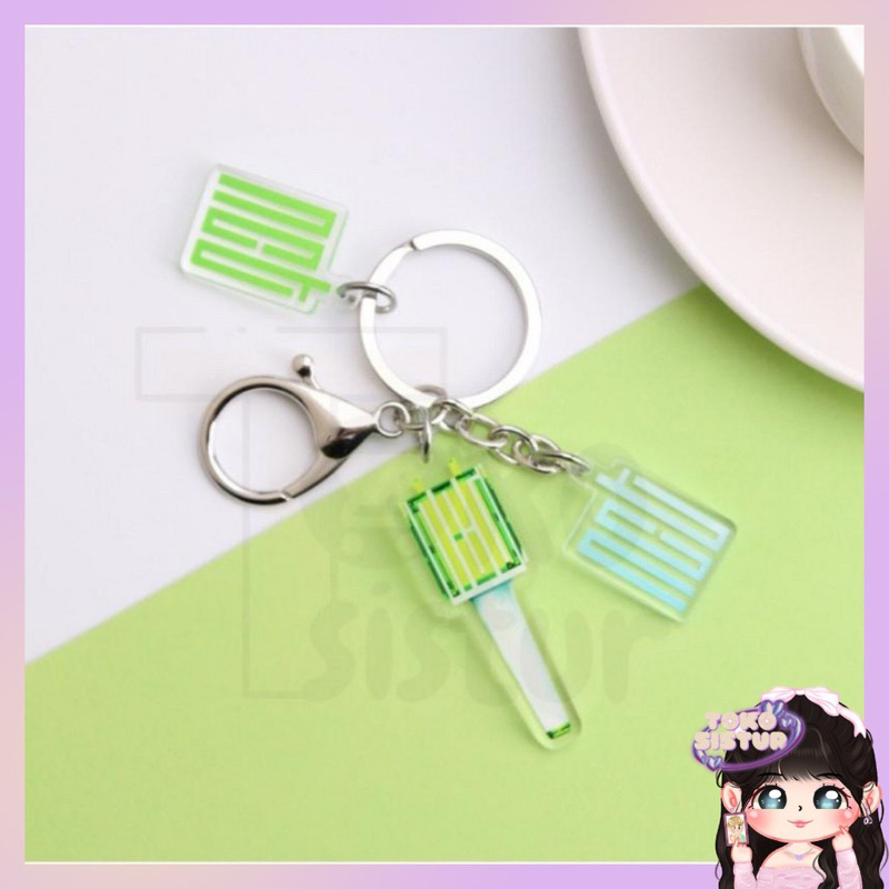 KEYCHAIN NCT LIGHSTICK NCTZEN/GANTUNGAN TAS NCT LIGHSTICK NCTZEN NCT DREAM
