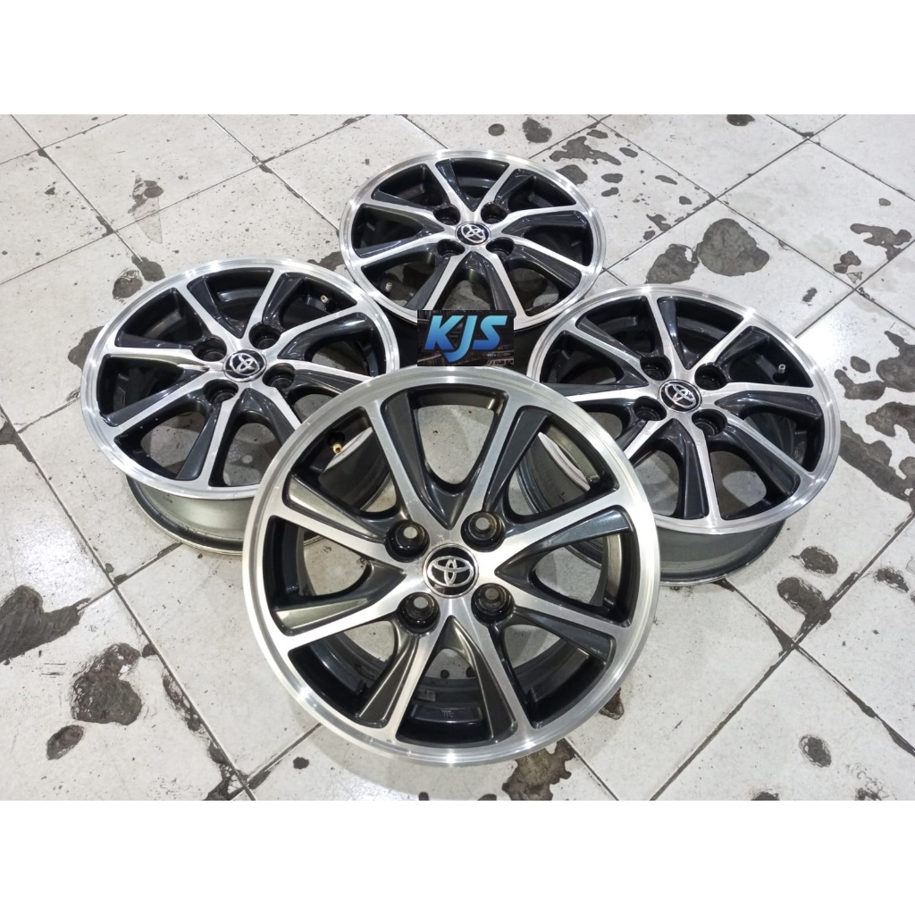 Velg Mobil Copotan Bekas R14 Ori Calya Pcd 4x100 Ring 14 Buat Agya Ayla Sigra Sirion Vios Pelek Raci