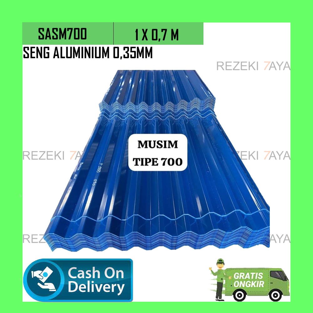 SENG SPANDECK ALUMINIUM 0.35mm TIPE 700 SENG ATAP GENTENG SPANDEK GALVALUM HARGA GUDANG / LOCO - Hit