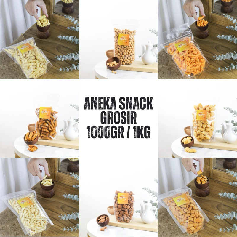 Aneka Snack 1000 Gram / Grosir Kilo Kiloan / Cemilan Camilan Bal Grosiran Snack Kiloan Bal Grosir