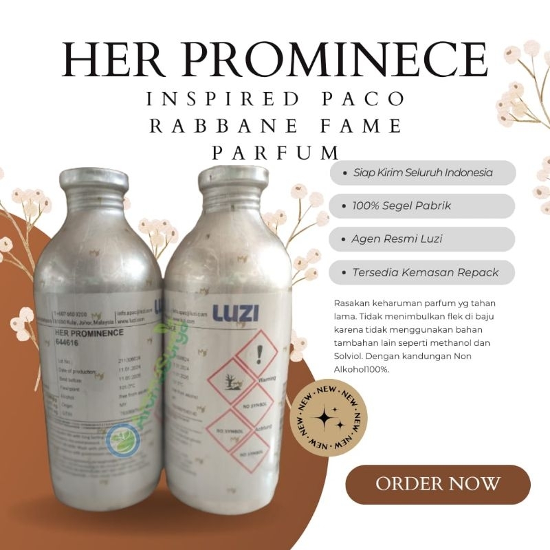 BIBIT PARFUM LUZI HER PROMINENCE 644616 SEGEL PABRIK 0,5KG