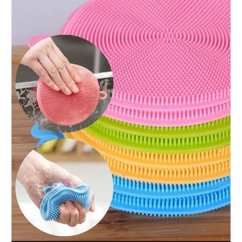 Spons Silikon pencuci piring/ Spons Busa Cuci Panci/ Spons Silikon.