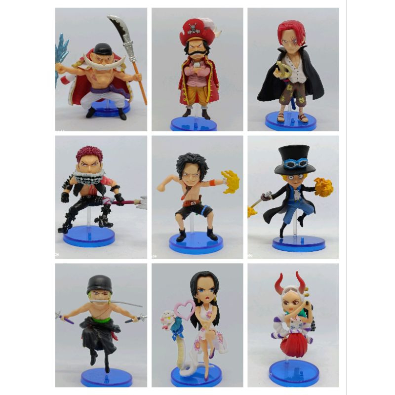 FIGURE MINI ONE PIECE WCF WANO SHANK GOL D ROGER PORTGAS SABO BOA ZORO WHITEBERD KATAKURI