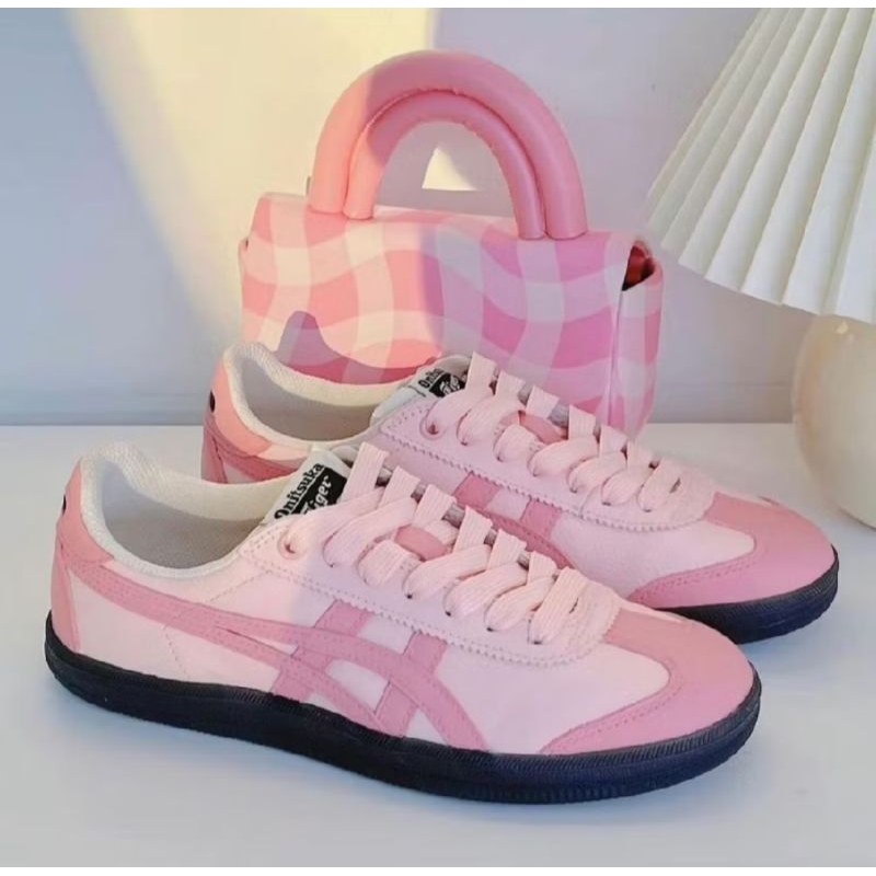 Sepatu Wanita Onitsuka Tokuten Pastel Pink 100% Original