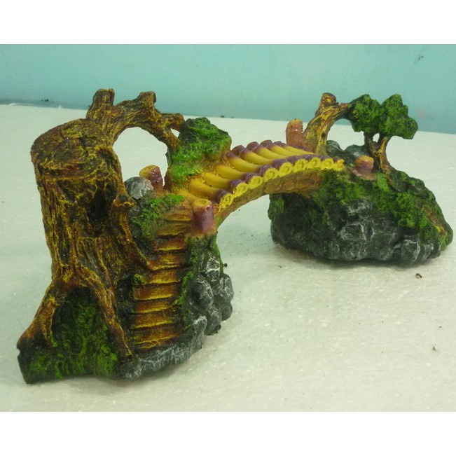 First Come  dekorasi aquarium jembatan korea hiasan aquarium jembatan korea hiasan aquarium fiber je