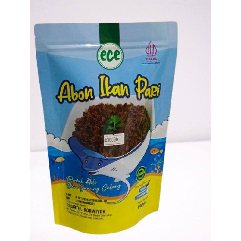 

Abon Ikan Pari Varian Rasa Pedas 150 gr