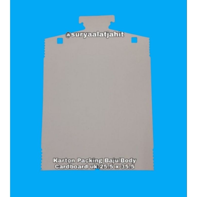 

Karton Body Cardboard kemeja (25.5cmx35.5x310) =rp.42.000/50lbr