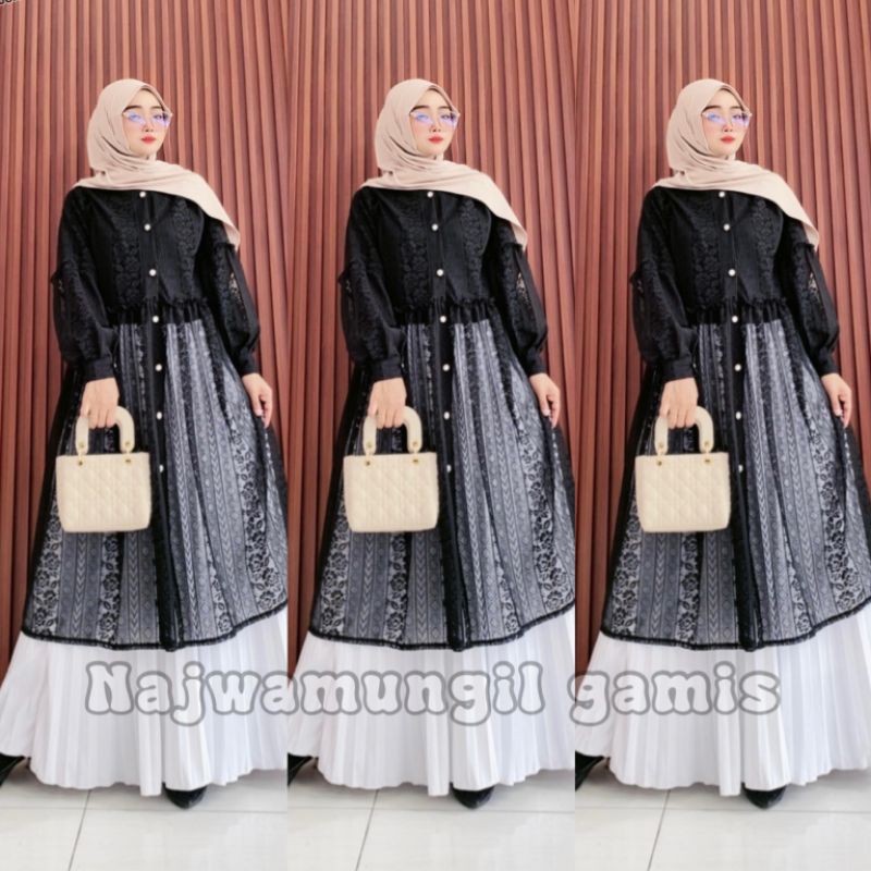 Diana Outer Brukat brokat pesta kardigan kondangan
