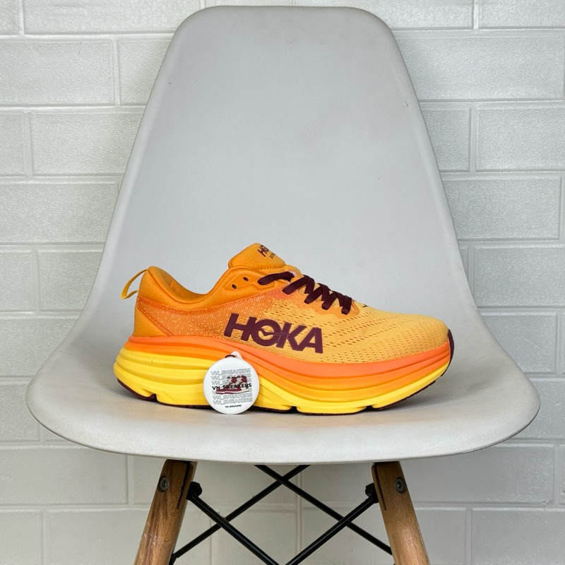 Sepatu Hoka One One Bondi 8 'Amber Haze Sherbet'