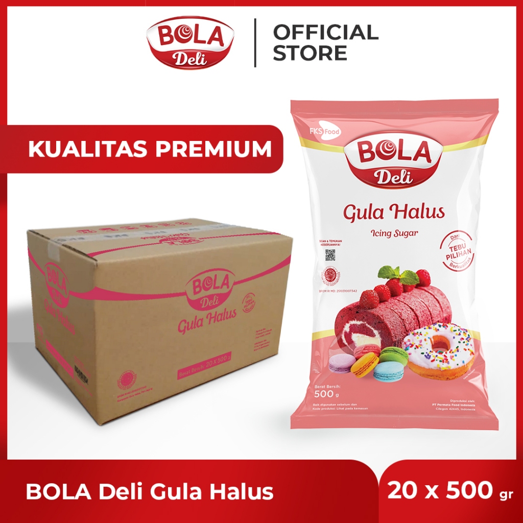 

BOLA Deli Gula Halus 500 gr Karton