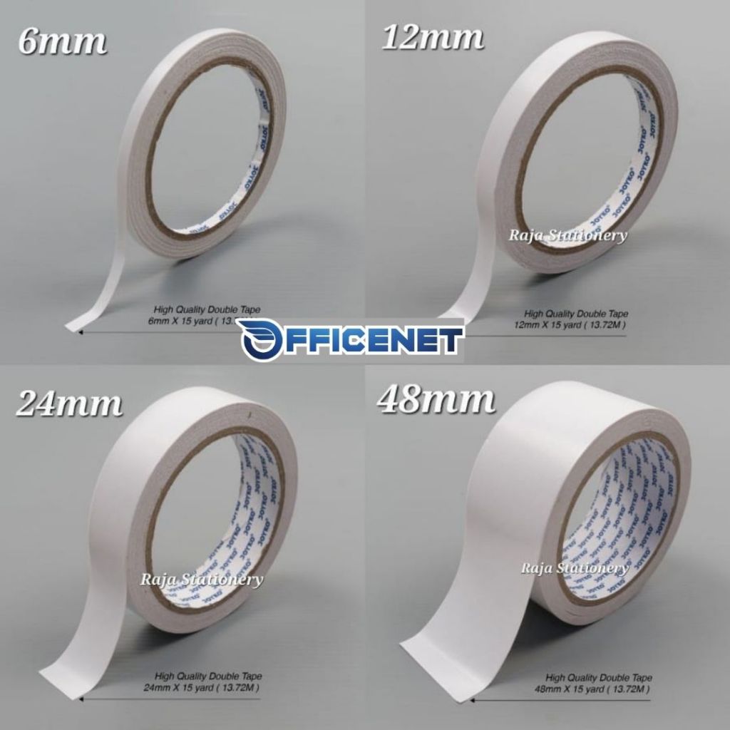 

DOUBLE TAPE JOYKO ISOLASI DUA SISI (15 YARD)