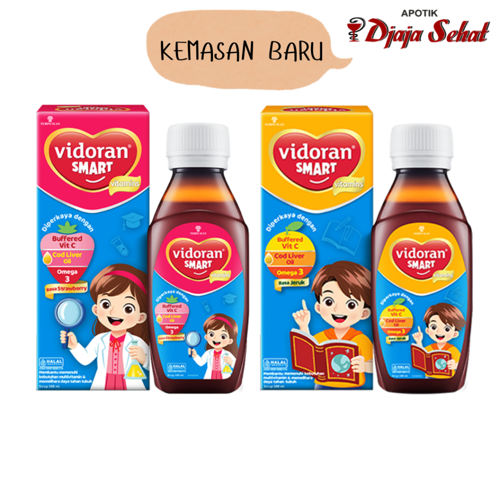 VIDORAN SMART SIRUP - MULTIVITAMIN DAN SUPLEMEN ANAK 100 ML