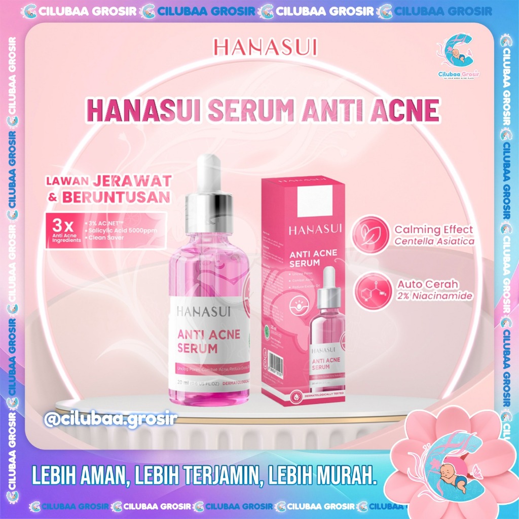 HANASUI Serum Anti Acne New Look & Improved Formula || Serum Anti Jerawat Hanasui