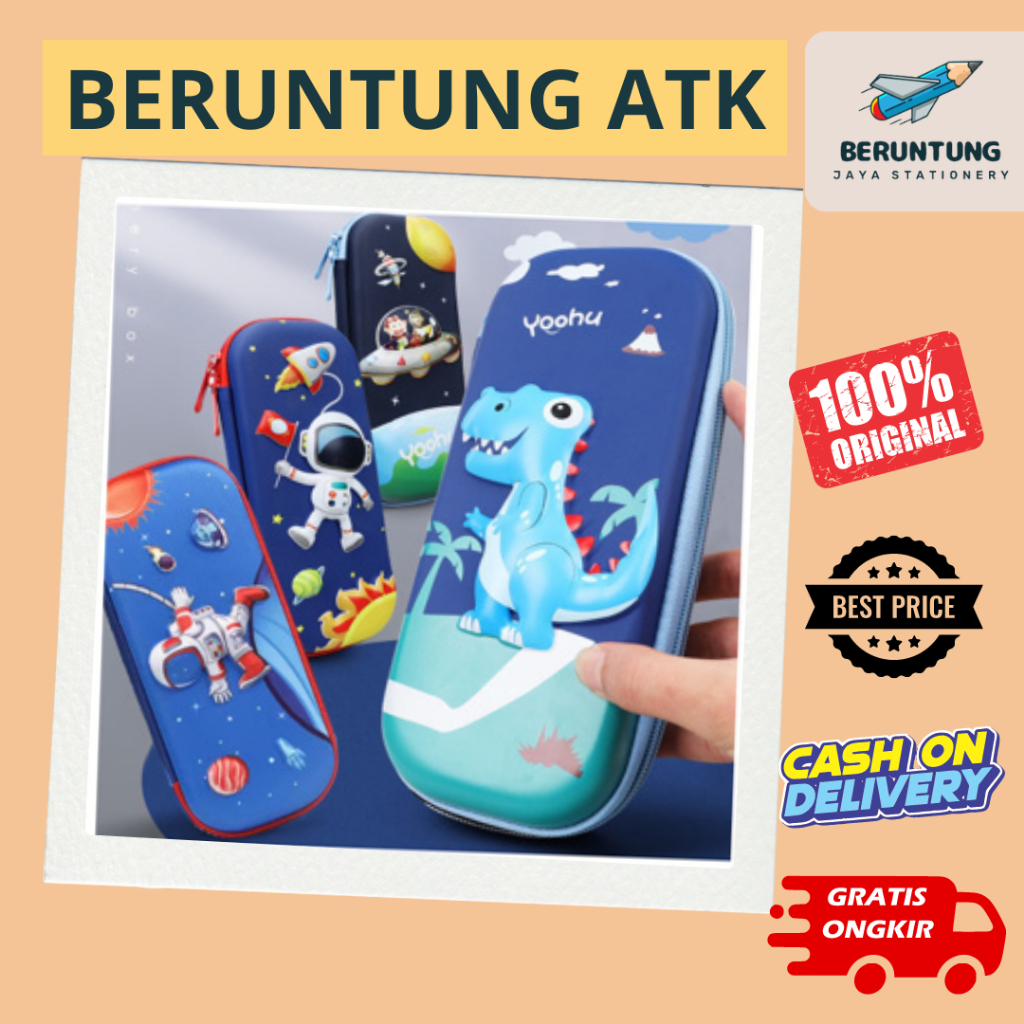 

Tempat Pensil Anak 3D / Kotak Pensil 3D kualitas oke