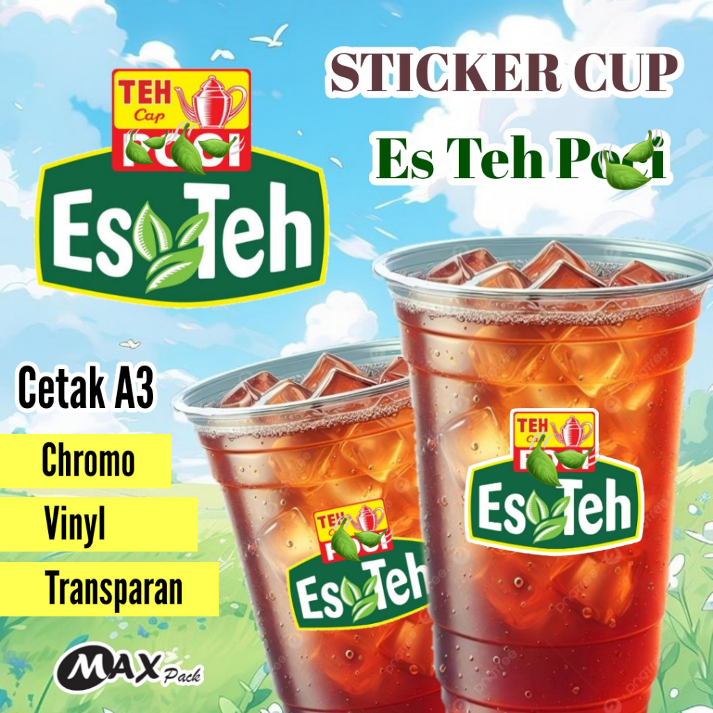 

Cetak Stiker Es Teh Pc | Sticker Es Teh Pc | Stiker Vinyl & Transparan | Stiker Cup | Stiker Kemasan | Label Kemasan | Sticker Custom