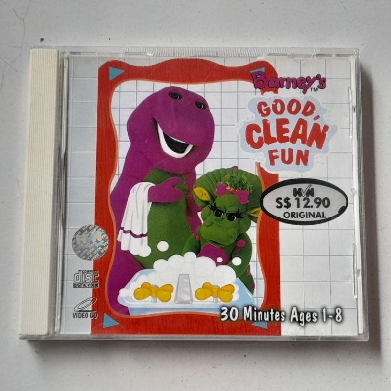 VCD Barney Good, Clean Fun (2000) 1 Disc ORIGINAL Hit Entertainment VideoCD Made in Malaysia