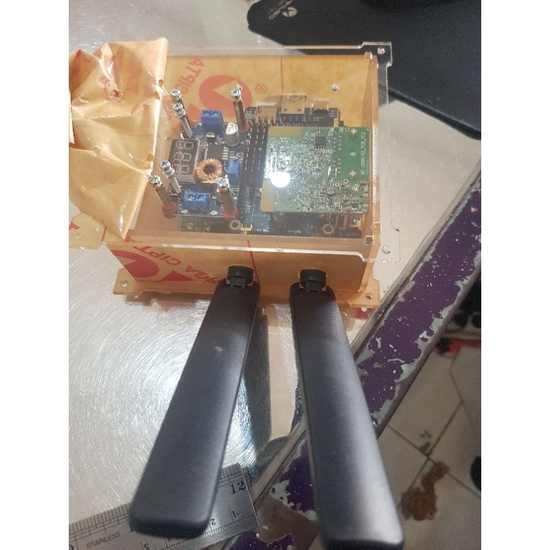 Case Akrilik Untuk STB+HAT4G+GL-M300N-V2+MODUL