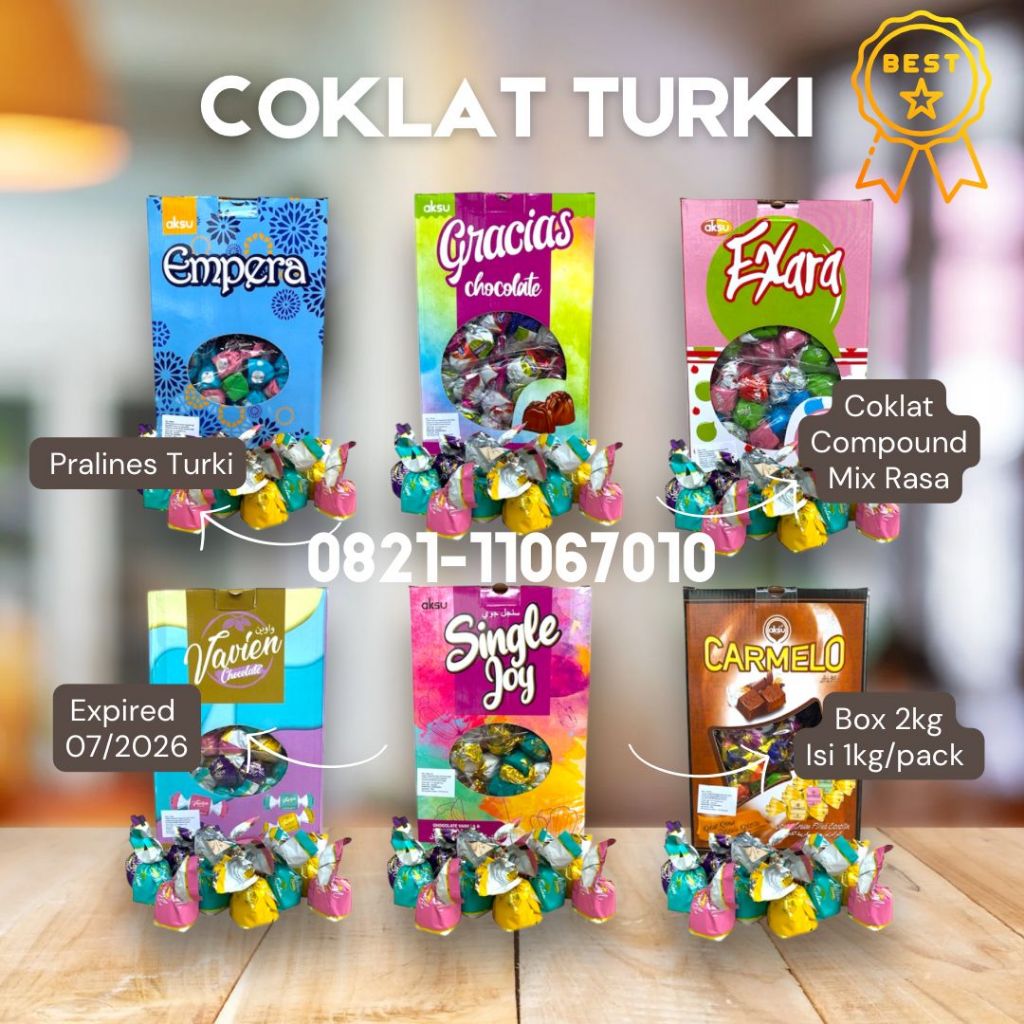 

Coklat Aksu Turki Repack 500gr Mix Variant