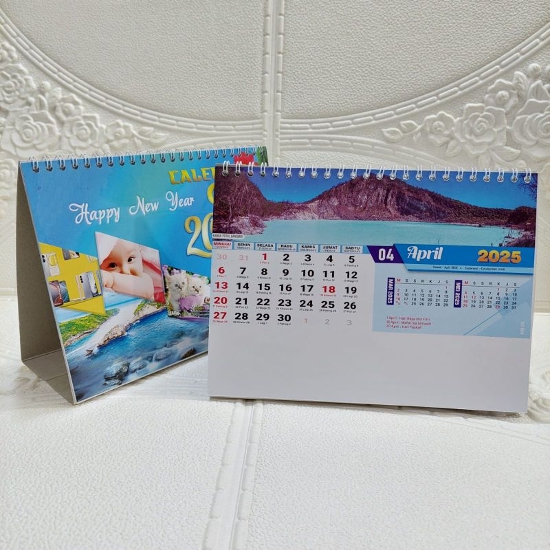 

kalender meja landscape alam indonesia 2025