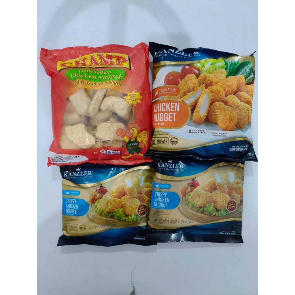 

Paket Champ dan Kanzler (1pax Champ + 1pax Kanzler Premium + 2 pax Kanzler Crispy 120g)