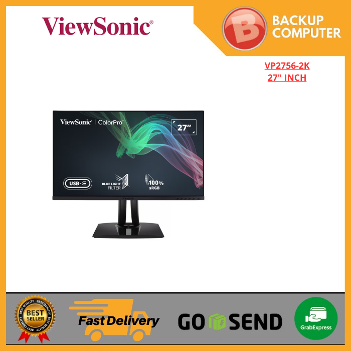MONITOR VIEWSONIC 27" INCH VP2756-2K QHD