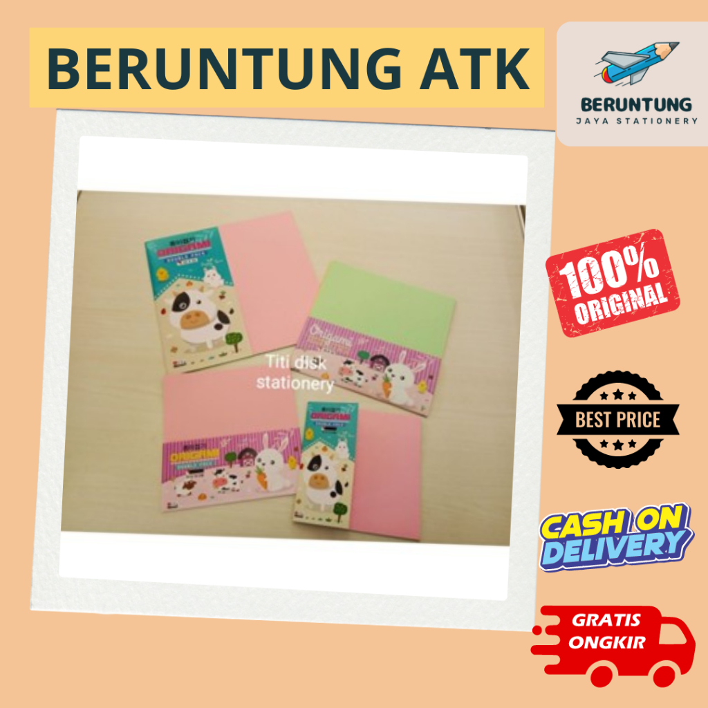 

Origami Alfa Kertas Lipat Warna Pastel Dari Ukuran 20X20 16X16 14X14 12X12 Isi 25 Lembar