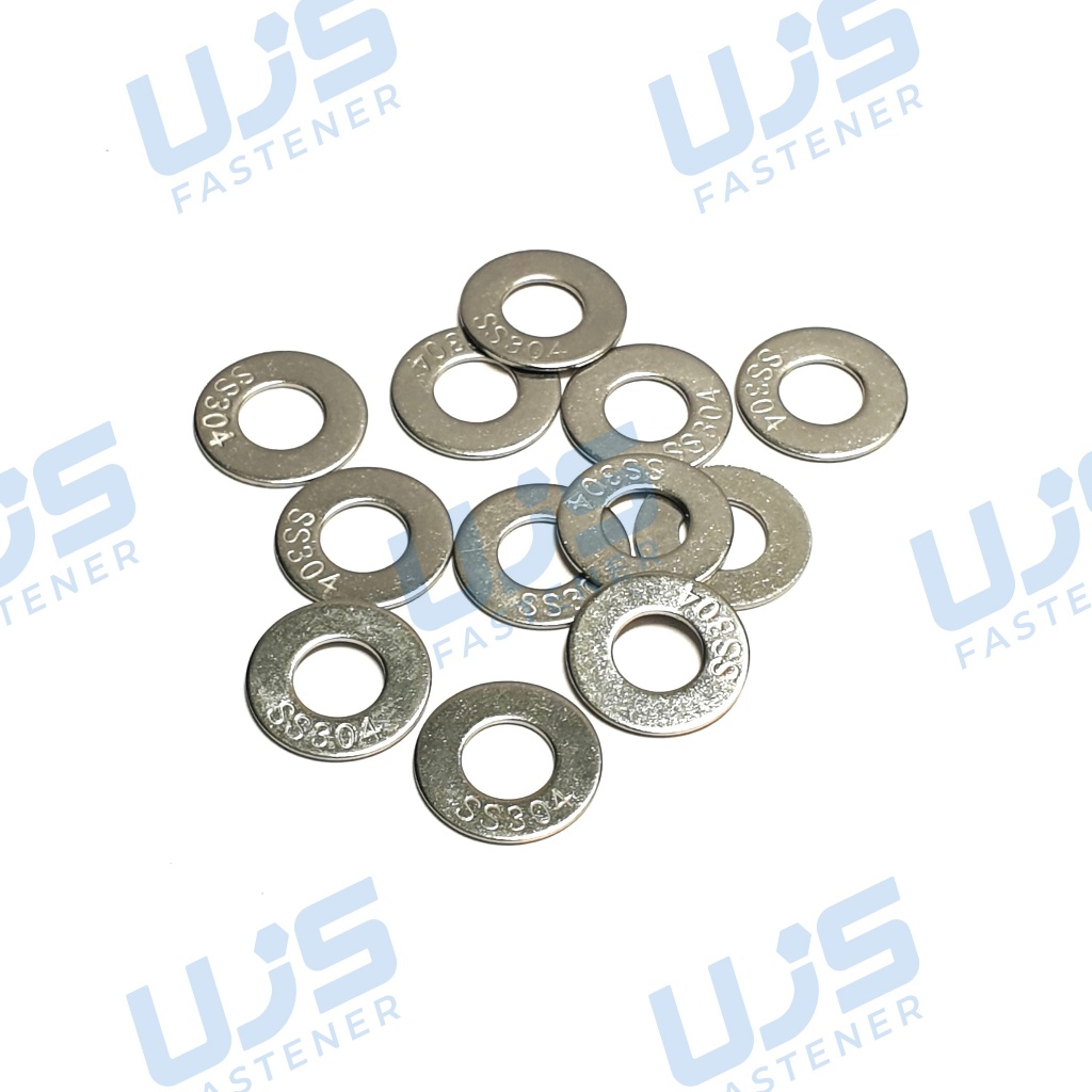 Ring Plat M12 12mm Baut 19 Stainless SS304 Merk THE A2-70 WP Washer Plate
