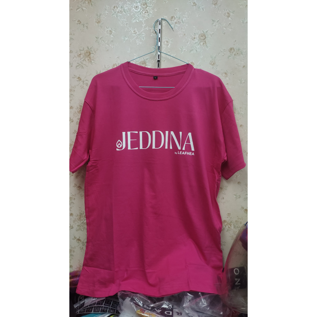 KAOS TSHIRT JEDDINA BY LEAFHEA PRIA/WANITA COMBED 30S