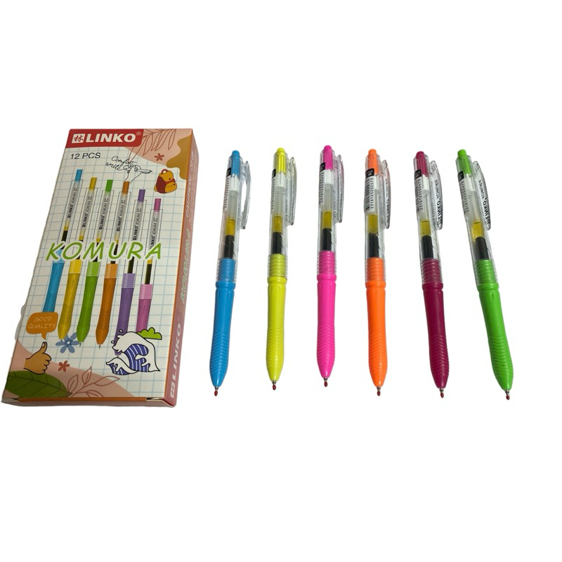 

LINKO KOMURA GEL INK PEN - CLICK - ENAKKK MANTAB ! ( 12 pcs )