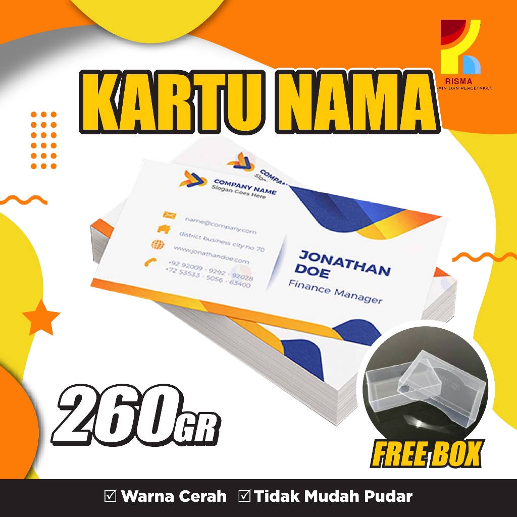 

KARTU NAMA CUSTOM FULL COLOUR - HIGH PRINT RESOLUSI