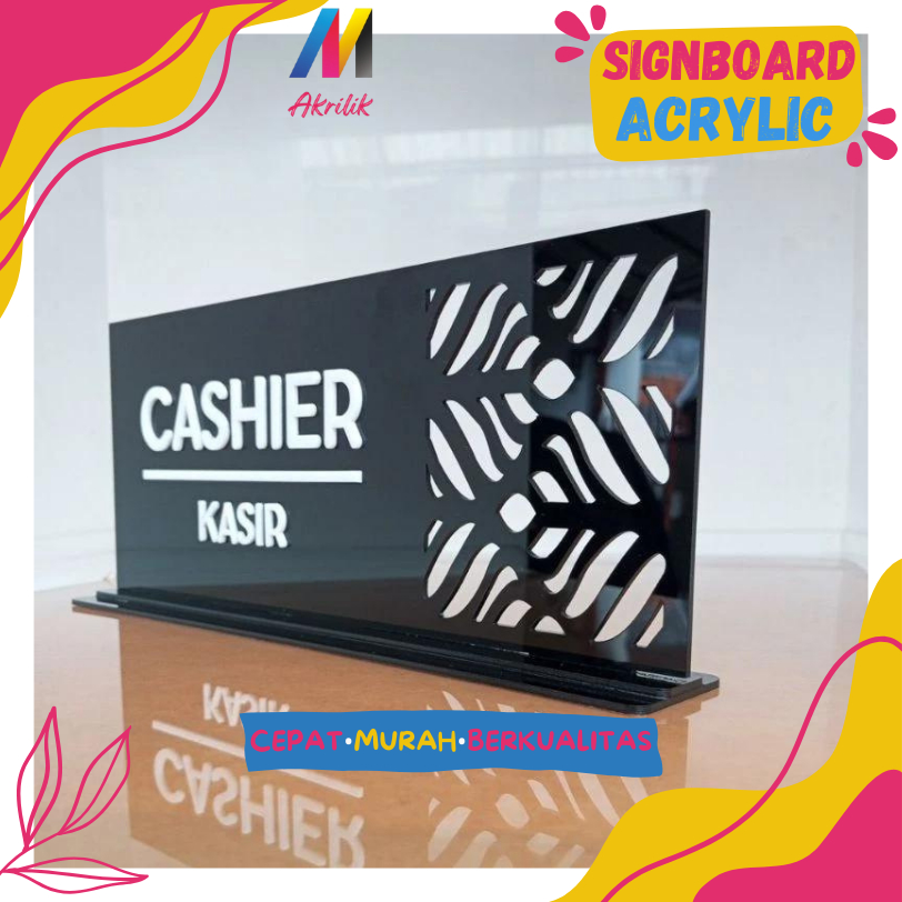

PAPAN AKRILIK STANDING KASIR TIMBUL MOTIF BATIK / SIGN BOARD ACRYLIK CASHIER
