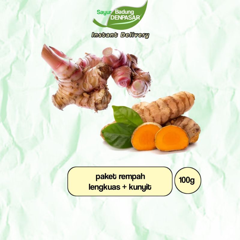 

Paket Rempah Lengkuas dan Kunyit 100g - Sayur Badung