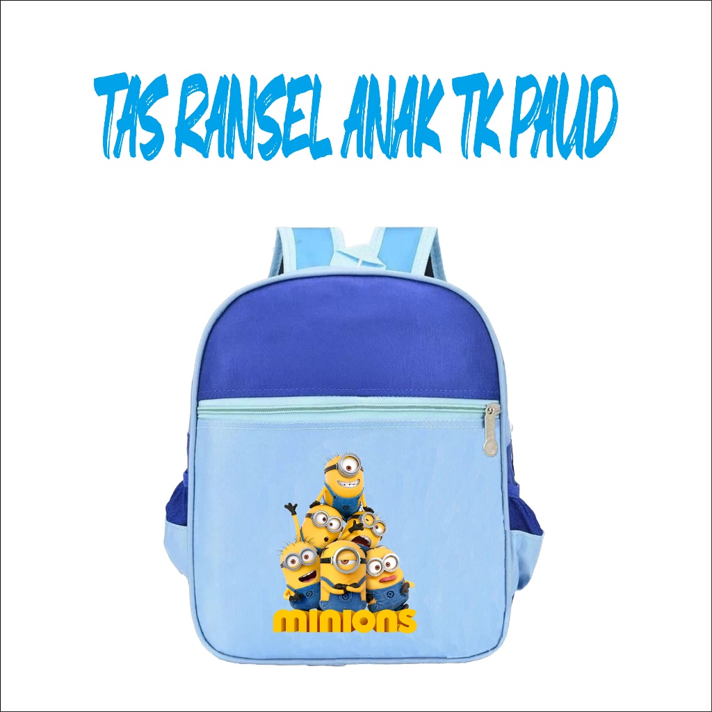 PVJ Tas Sekolah Anak Paud Laki Laki Perempuan Terpopuler Karakter Kartun Minion