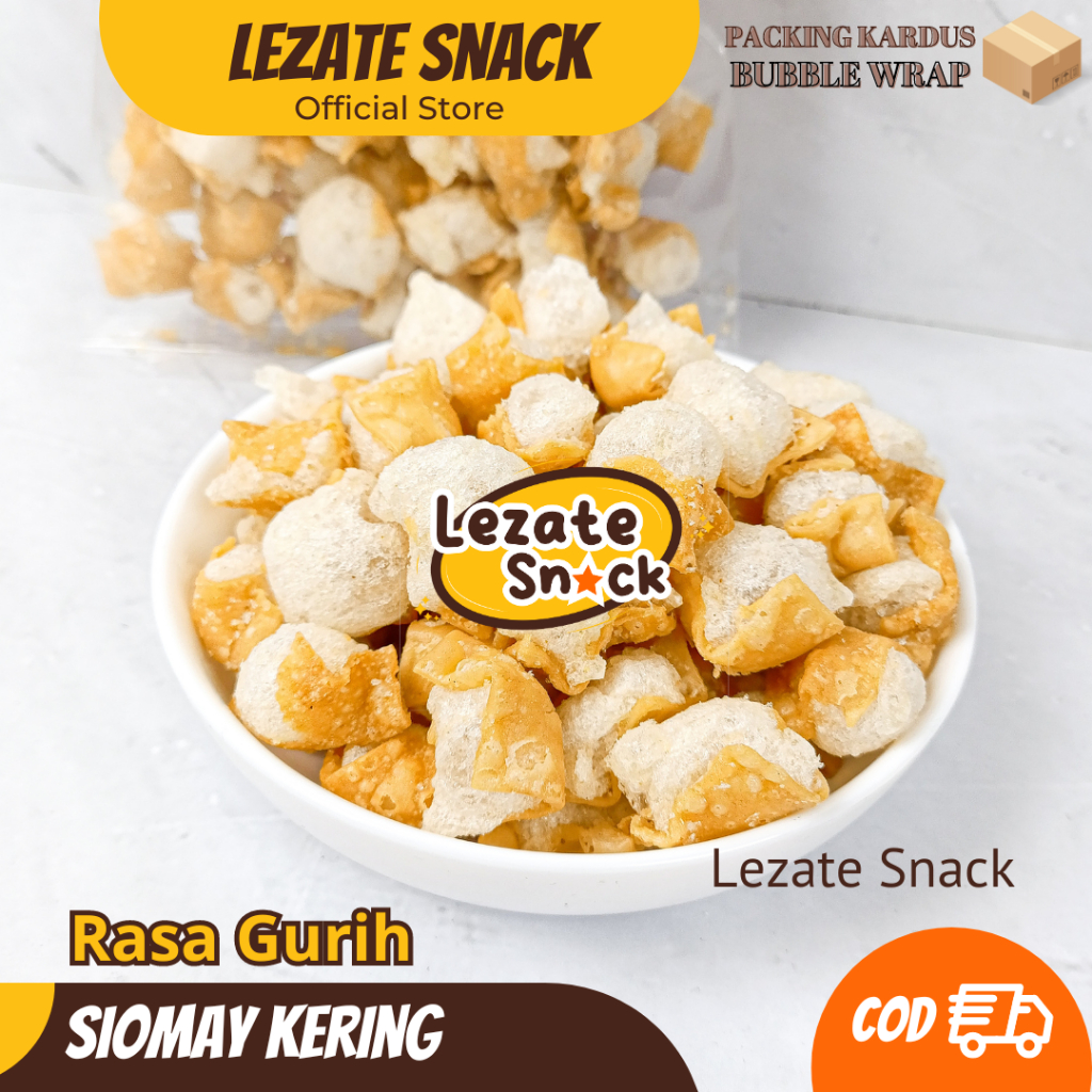 

Siomay Mini Kering Kiloan 150GR Gurih Renyah Murah / Somay Kering Seblak Siomay Kering Daun Jeruk Cuanki Batagor Kering