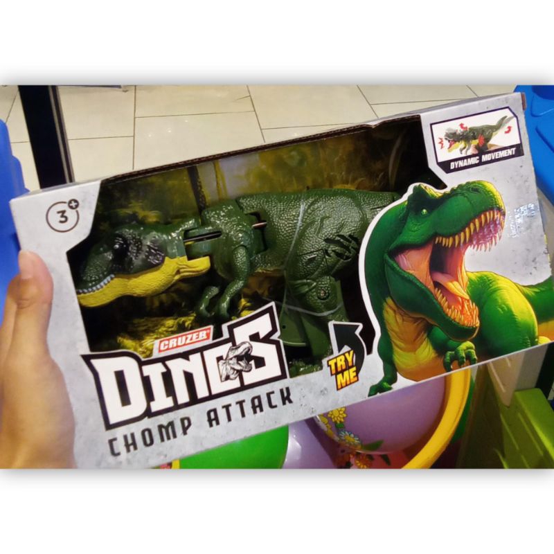 Cruzer Dinos Chomp Attack Figure Dinosaurus Green