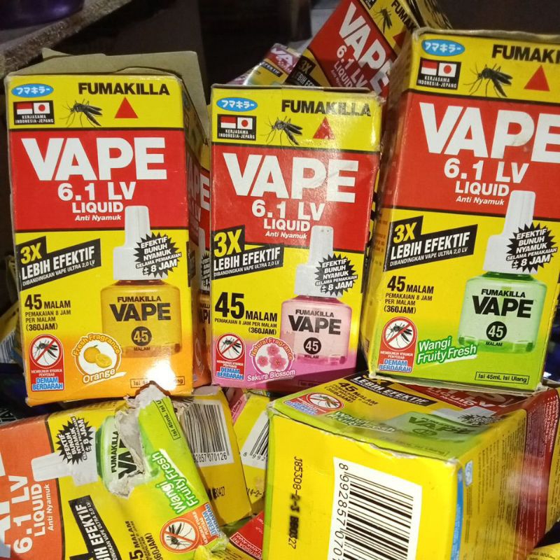 Fumakila Obat Nyamuk Vape Elektrik Liquid Refill 45malam