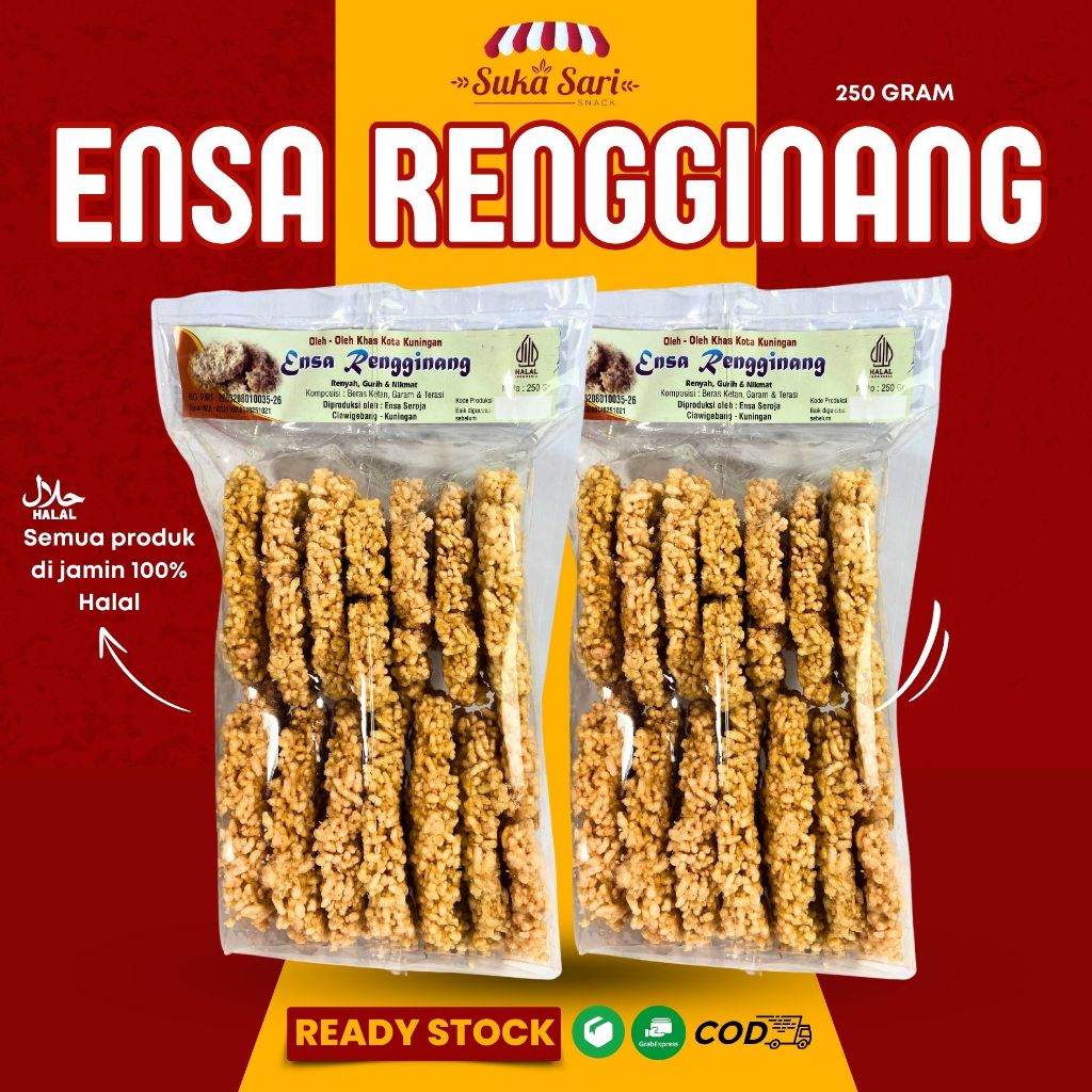 

Rengginang Gurih Cemilan Snack Oleh-Oleh Bandung | Sukasari Snack