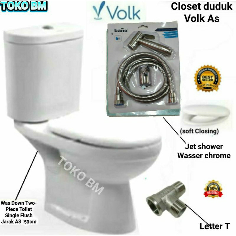 Lotsoolup Closet Duduk Toilet Renovo As 50 Cm/Closet Duduk Oke