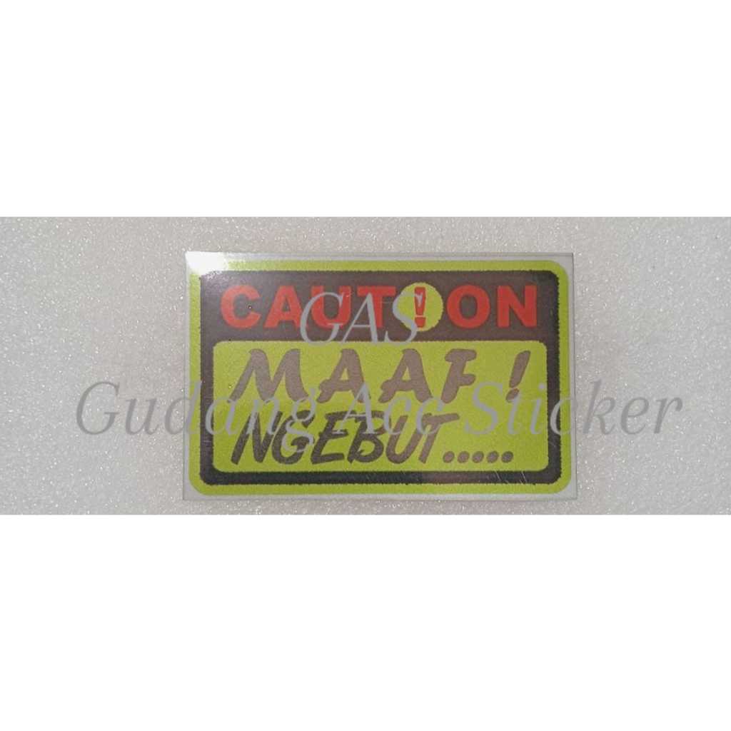 

STICKER WARNING MOBIL MOTOR