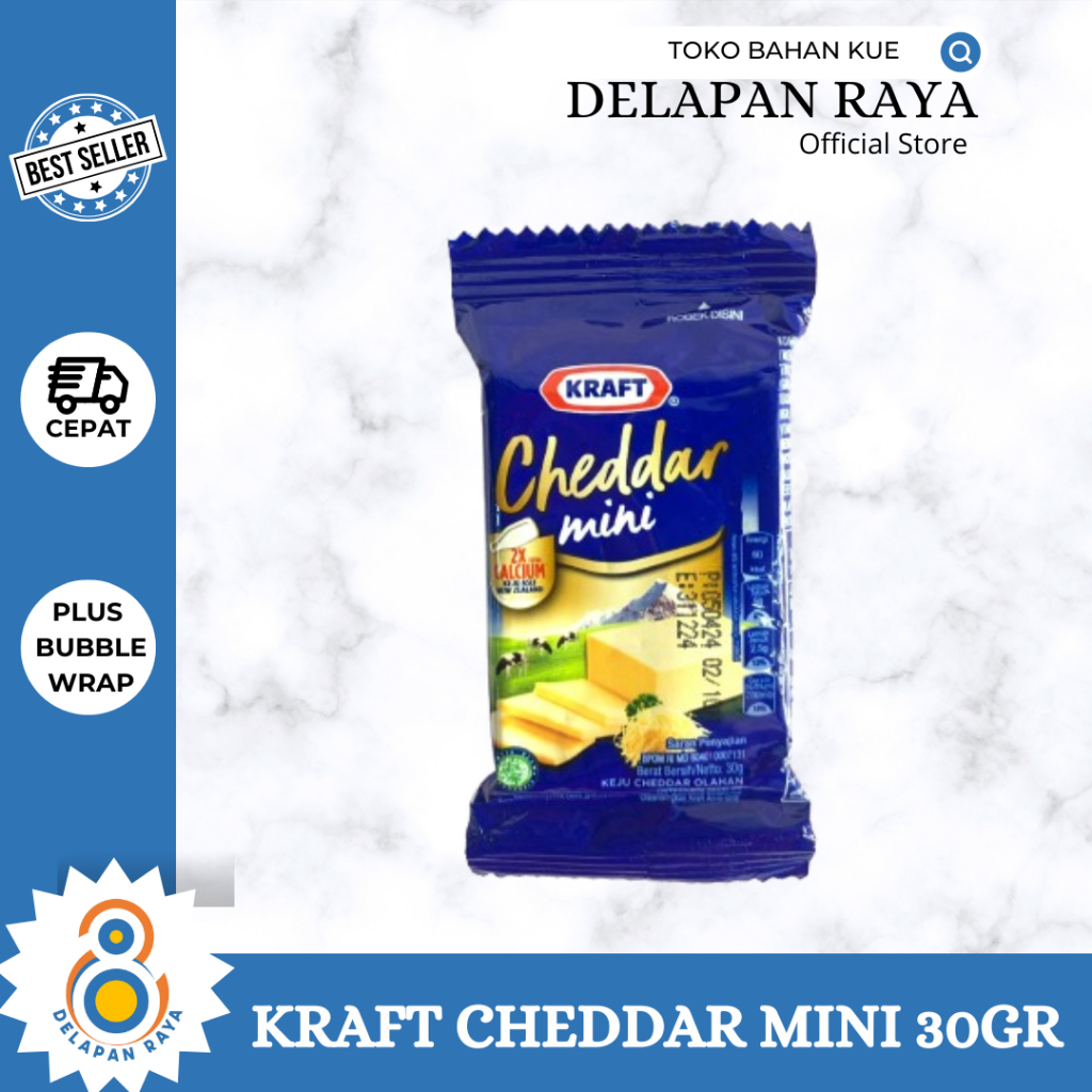 

KRAFT CHEDDAR MINI 30GR KEJU CHEDDAR -8Raya