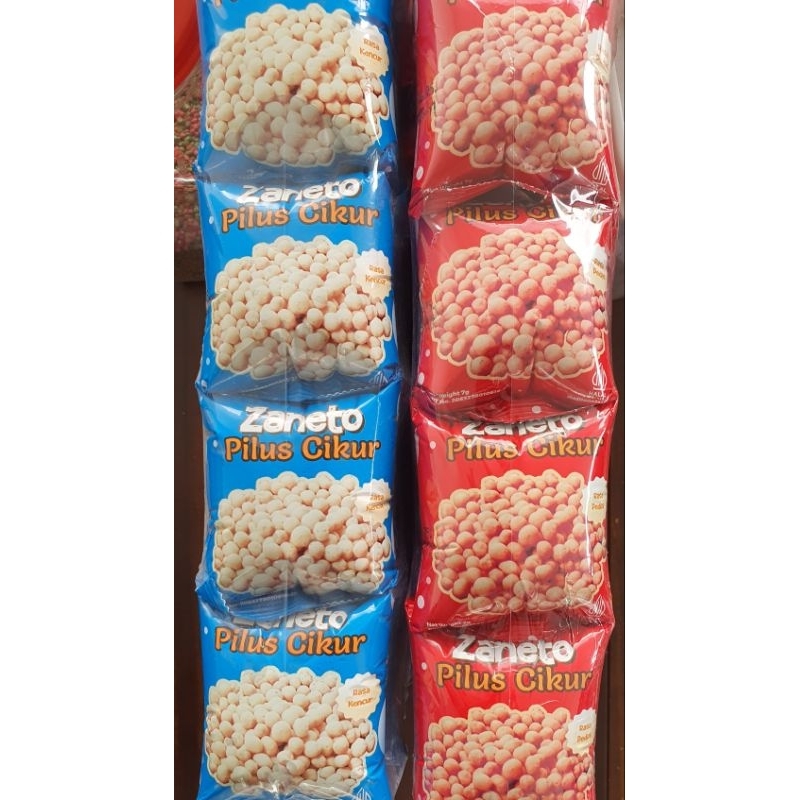 

Pilus Cikur kemasan Renceng isi 10pcs Snack eceran 500 Jadul