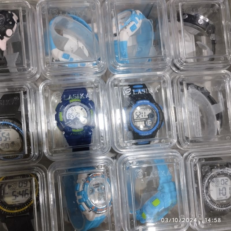 Jam tangan Lasika anak cewek free kotak water Resis