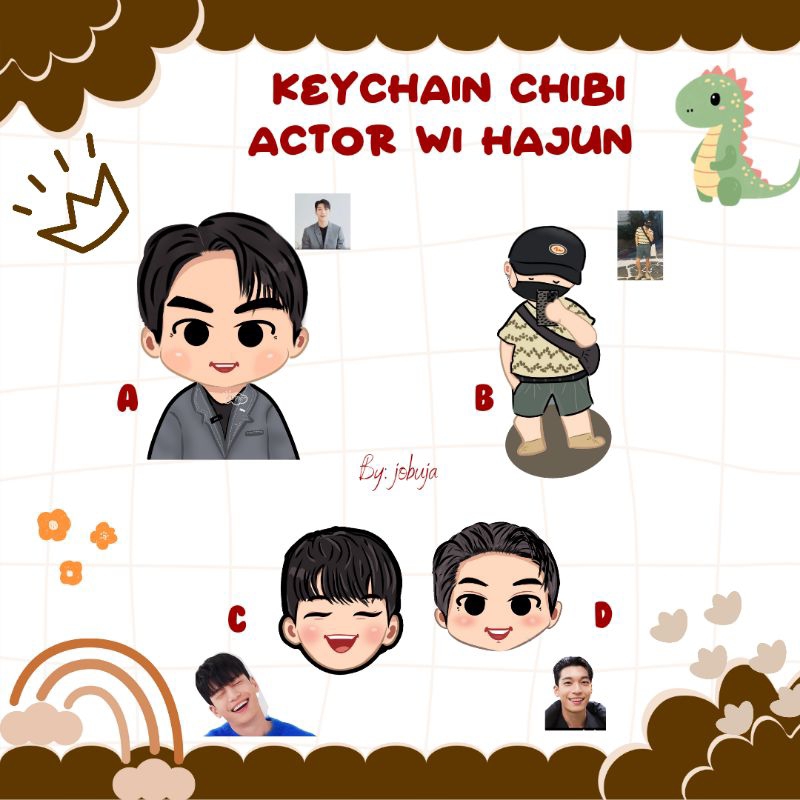 Keychain Chibi Actor Wi Hajun Gantungan Kpop Kdrama