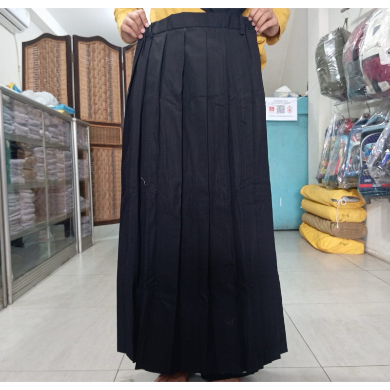 Seragam Sekolah Rok Panjang Rempel Hitam Ospek (Toko Radenmat Palembang)