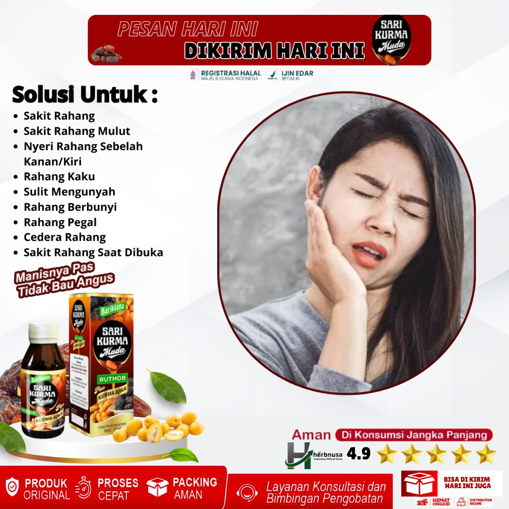 Obat Sakit Rahang, Obat Sakit Rahang Mulut, Obat Alami Nyeri Rahang Sebelah Kanan/Kiri, Obat Rahang 