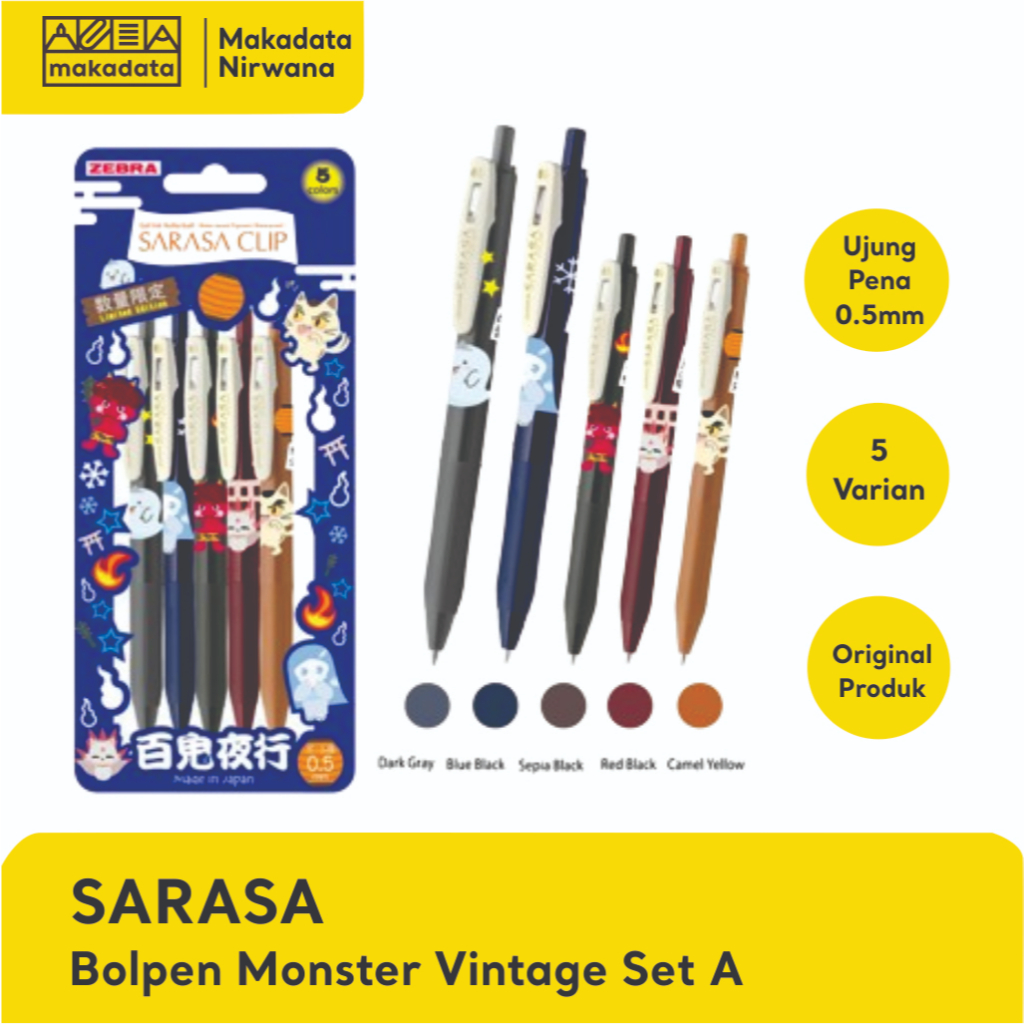 

SARASA BOLPEN/BULPOINT MONSTER VINTAGE SET A 0.5 (1 SET)