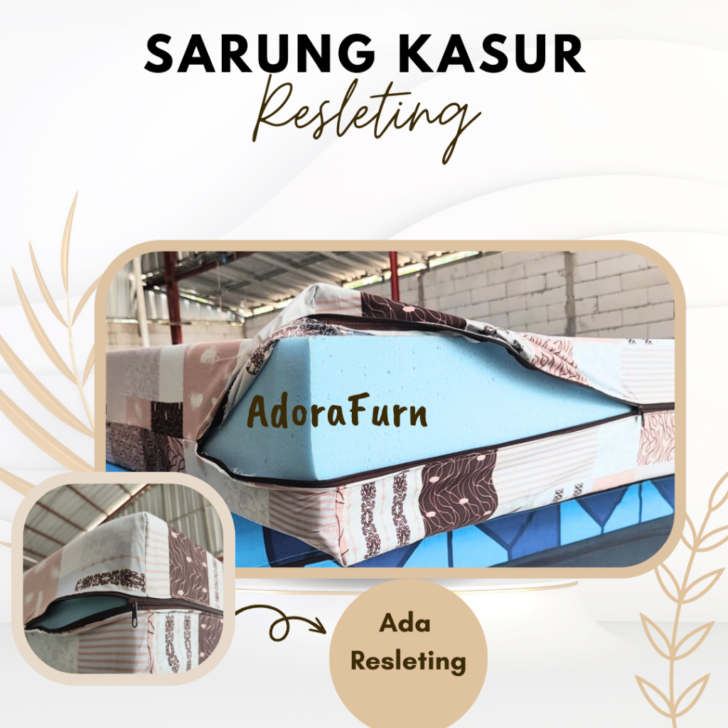 Sarung Kasur Busa Resleting / Sarung Kasur / Cover kasur