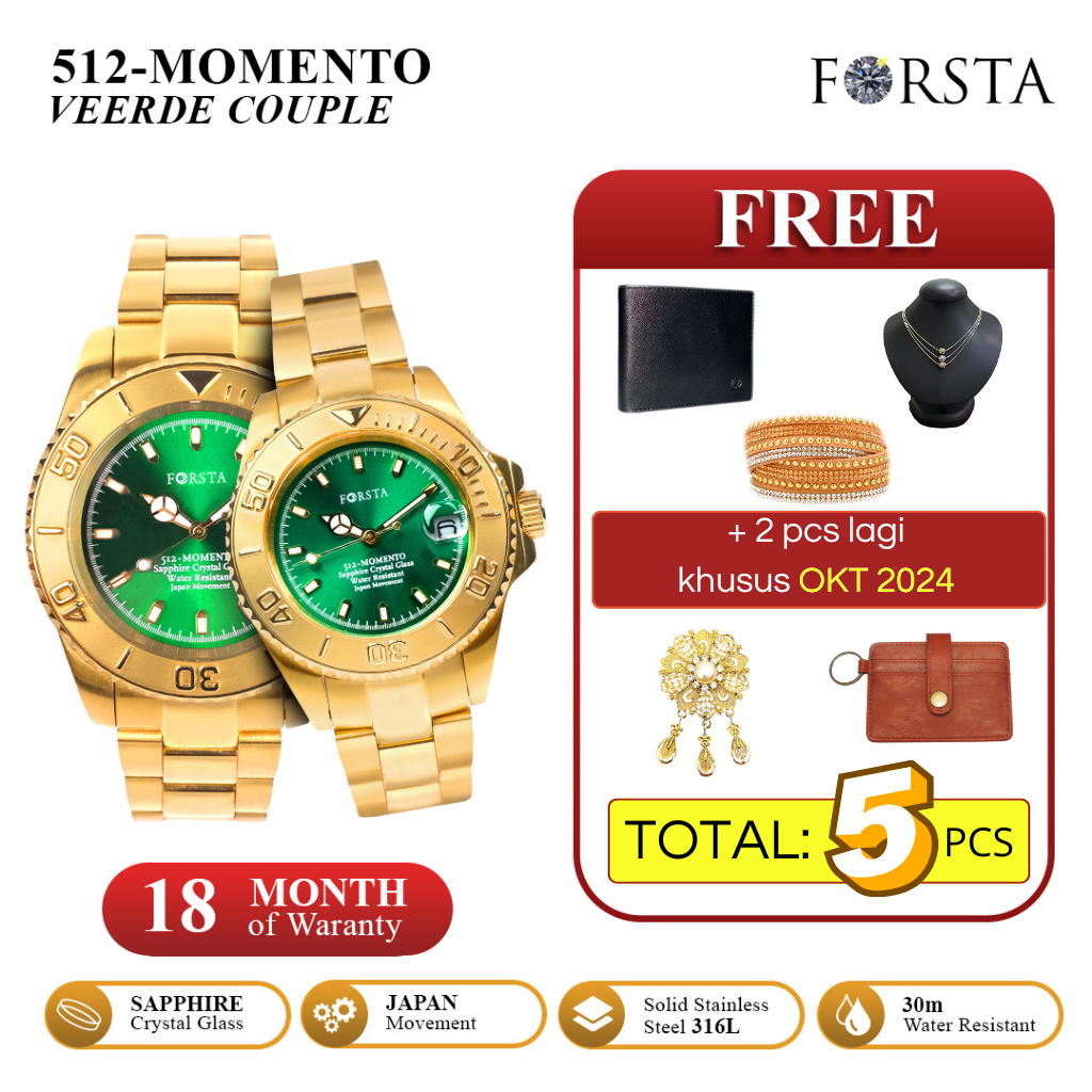 Forsta 512 Momento Veerde-Couple Jam Tangan Kesehatan